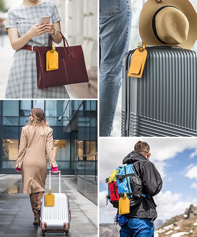 FESAS 3 Pack A-Z Alphabet Luggage Tags - Image 8