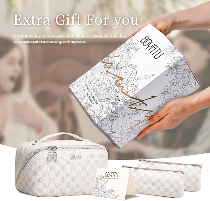 BOYATU Travel Makeup Bag Cosmetic Bags - Image 4