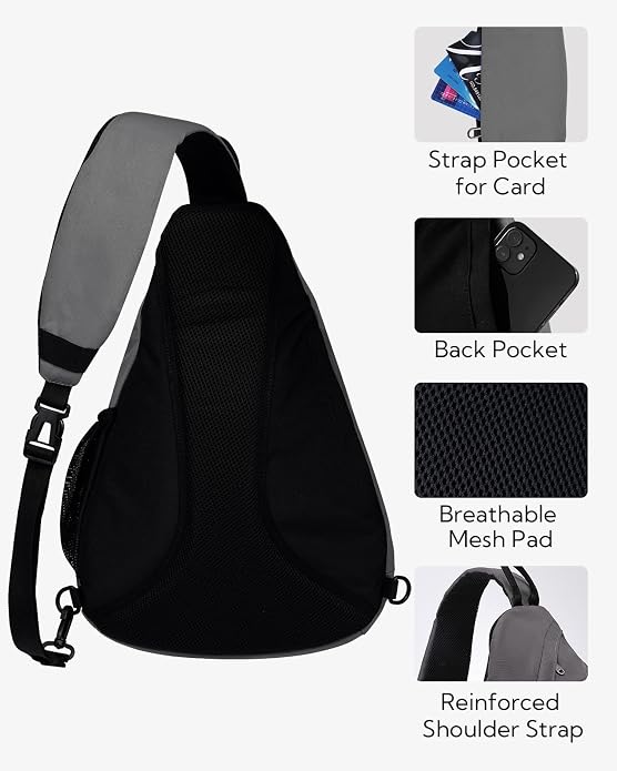 WATERFLY Large Crossbody Sling Bag: Over Shoulder Backpack Daypack Casual Cross - Image 5