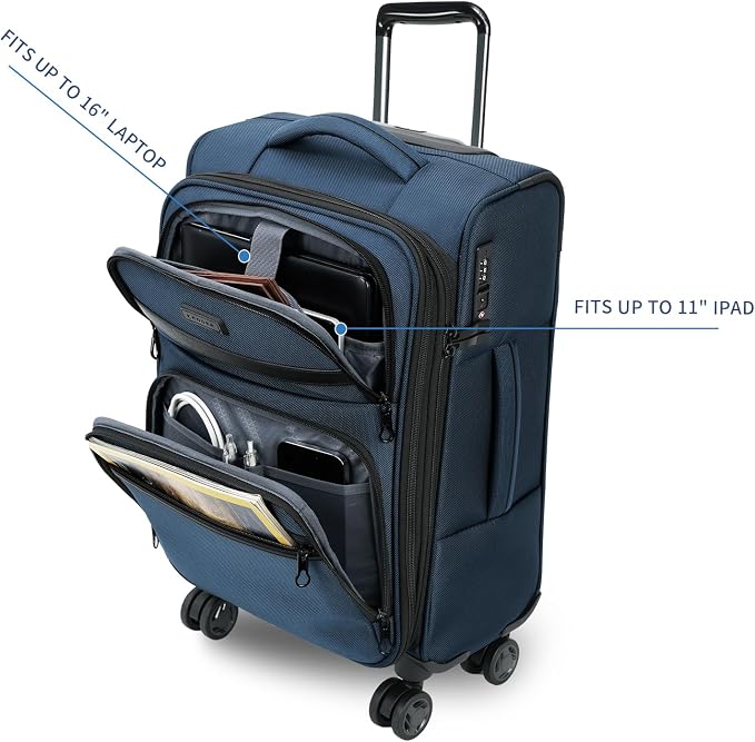 KROSER Softside Expandable Carry On Luggage - Image 6