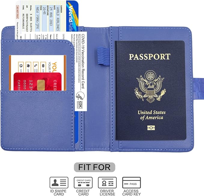 Melsbrinna Premium Leather Passport Holder Covers Case, Waterproof Rfid - Image 2