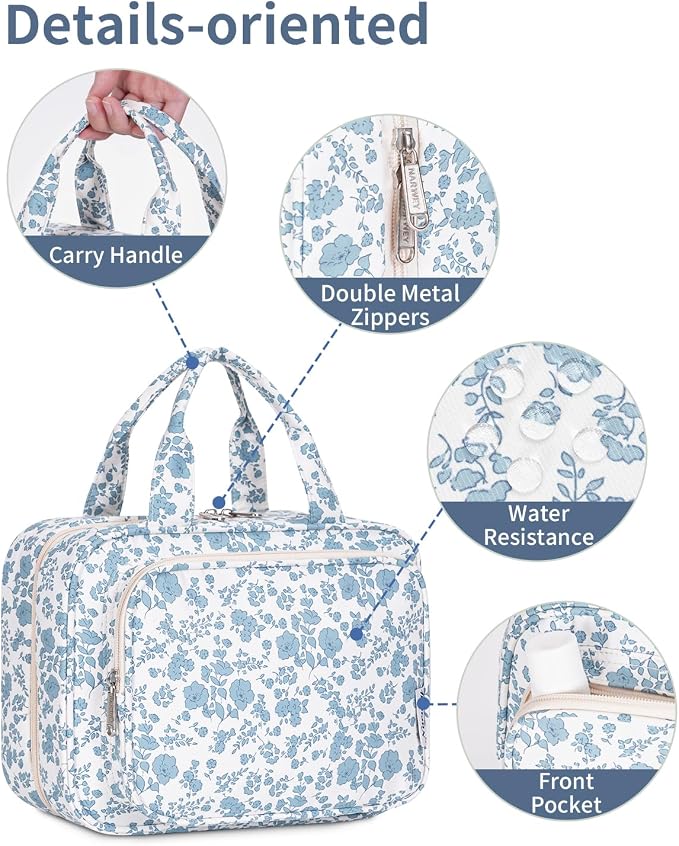 Narwey Hanging Floral Toiletry Bag - Image 7