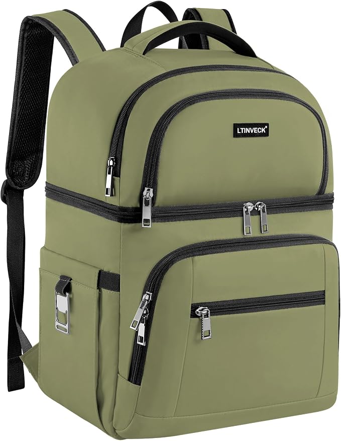 Cooler Backpack, Insulated Backpack Cooler Leakproof Double Deck Cooler Bag by LTINVECKBackpack