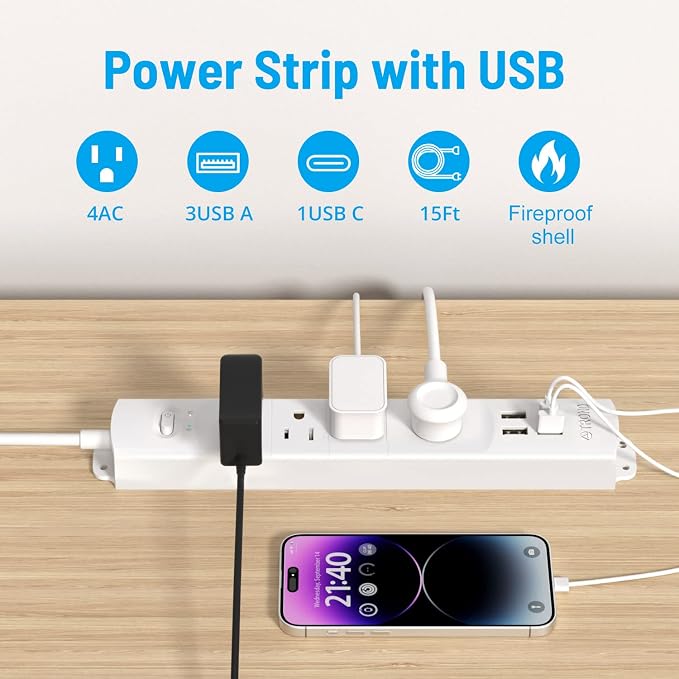 TROND Surge Protector Power Strip - Image 2