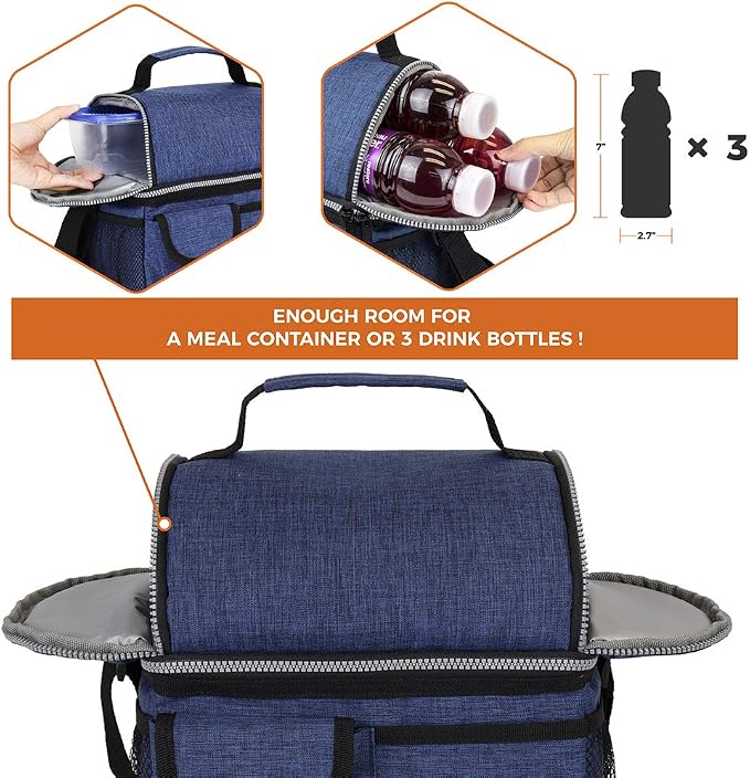 OPUX Lunch Box for Men, Adult Lunch Box Cooler, Insulated Lunch Bag Women - Image 7