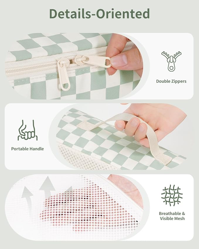 Narwey 7 Set Checkered Packing Cubes - Image 4