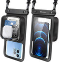 Niveaya [Floatable Floating Waterproof Phone Pouch 2 Pack-Up to 8.5", Large by Niveaya
