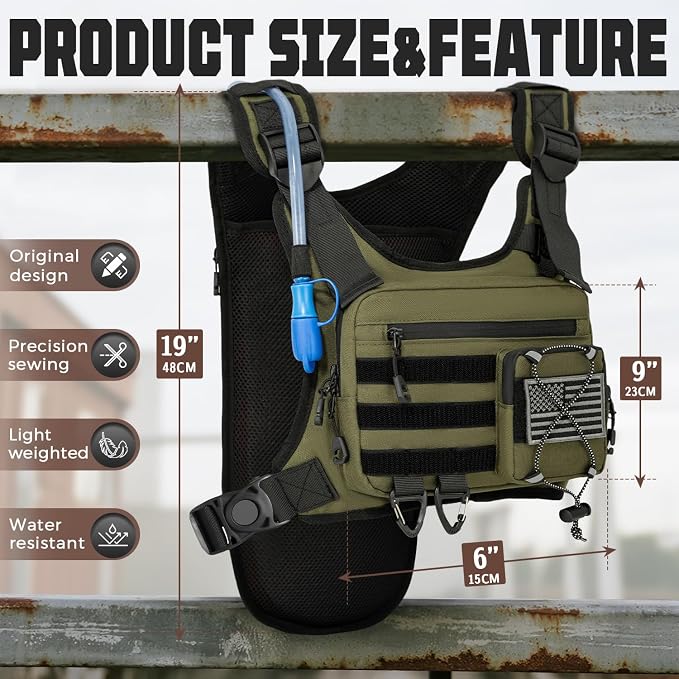 Hydration Vest（The design patent has been granted ）with 2L Water Bladder - Image 2