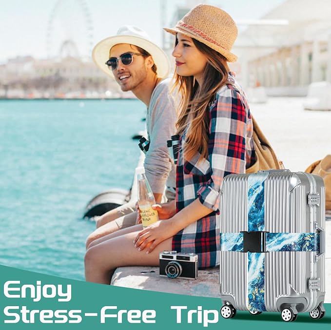 Slohif Luggage Straps for Suitcases Travel Belt Accessories Luggage Connector - Image 7