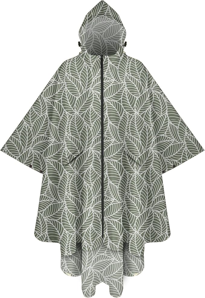 PTEROMY Hooded Rain Poncho for Adult by PTEROMY