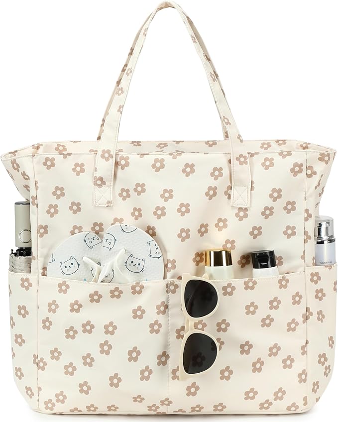 Beach Pool Bags Tote for Women Ladies Large Gym Tote Carry On Bag - Image 9
