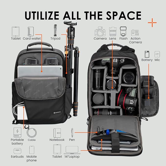 TARION Camera Backpack Waterproof Bag - Image 2