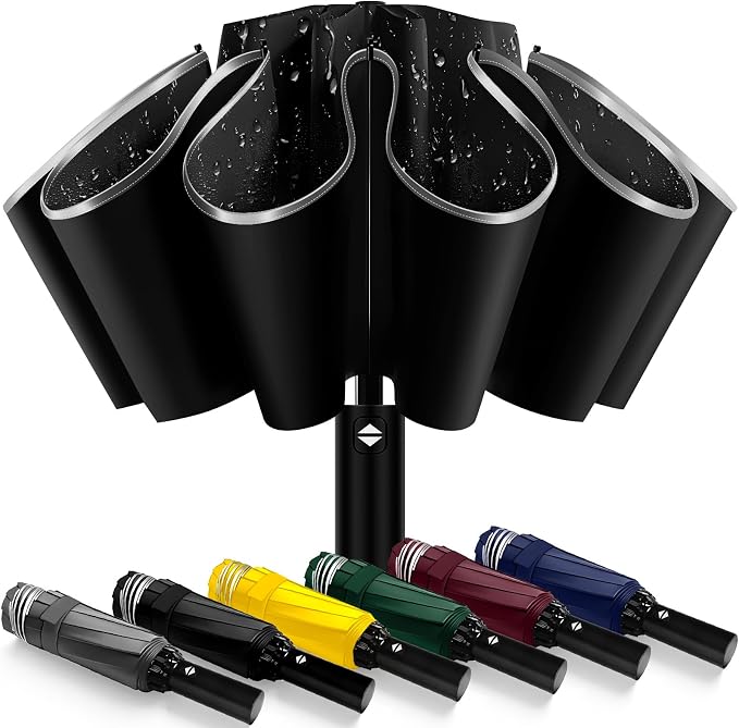 Travel Umbrella Superior, Beautiful & Compact, Large Strong but Light Portable by ExploreBliss