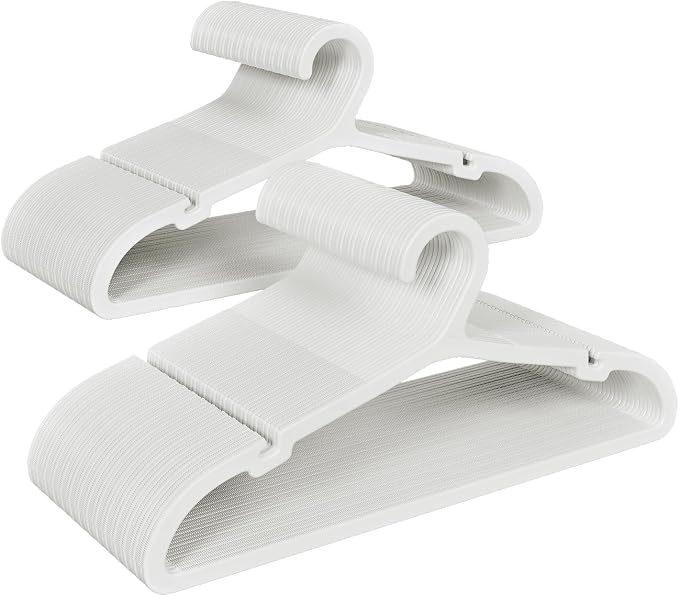 80 Pack Clothes Hangers, Non Slip Plastic Coat Hangers, Space Saving Hangers by Liveinacomfortablehome