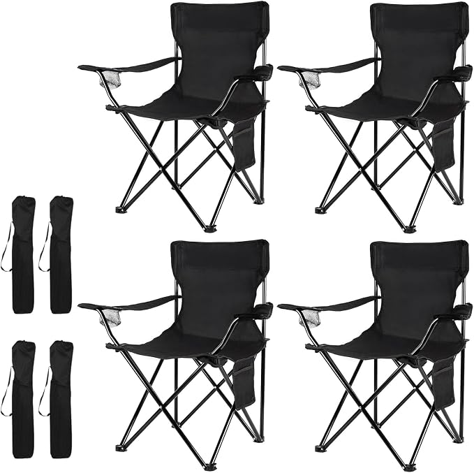 Damei century 4PCS Folding Camping Chairs-Lightweight, Installation-Free by Dameicentury