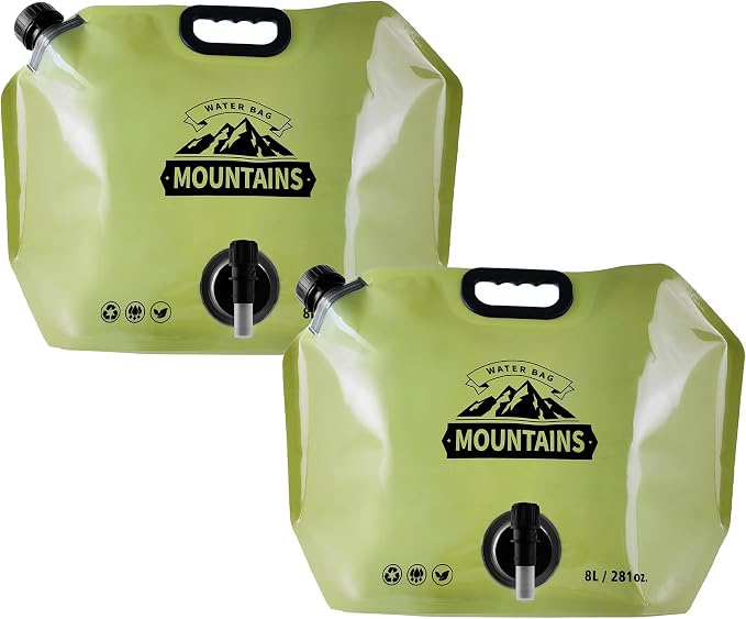Collapsible 8L Water Storage Bag, BPA-Free Portable Folding Water Jug by MrBulloc