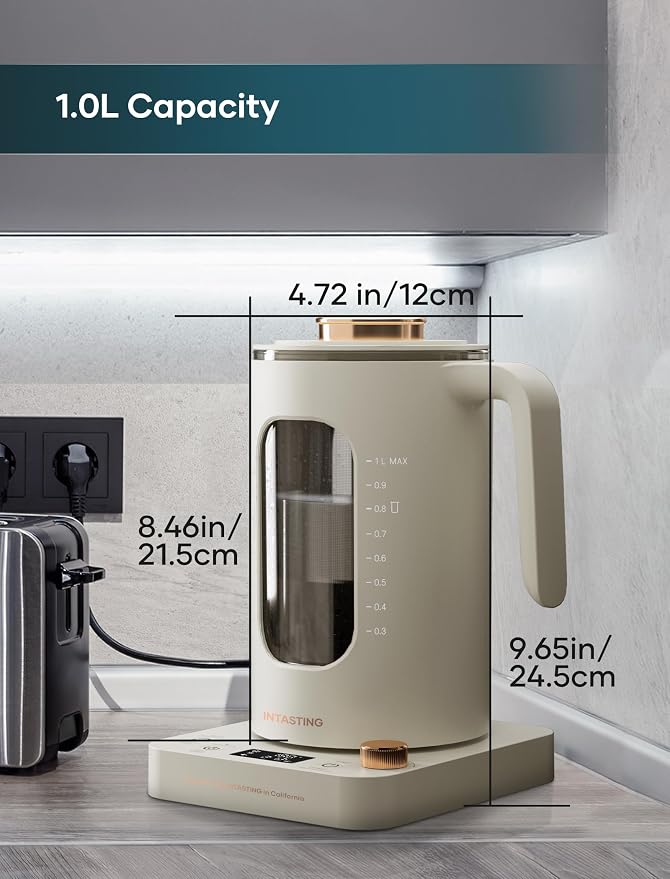 Electric Tea Kettle, INTASTING Glass Electric Kettle - Image 4