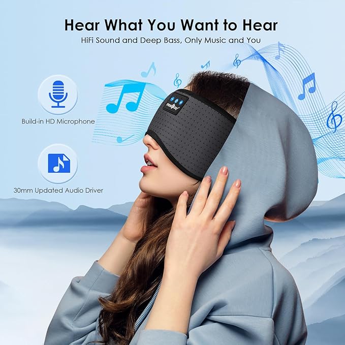 MUSICOZY Sleep Headphones Bluetooth 5.4 Breathable Sleeping Headphones Sleep - Image 5