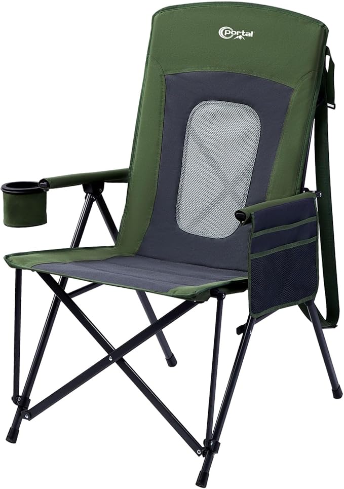 PORTAL Oversized Folding High Back Portable Lawn Chairs by PORTAL