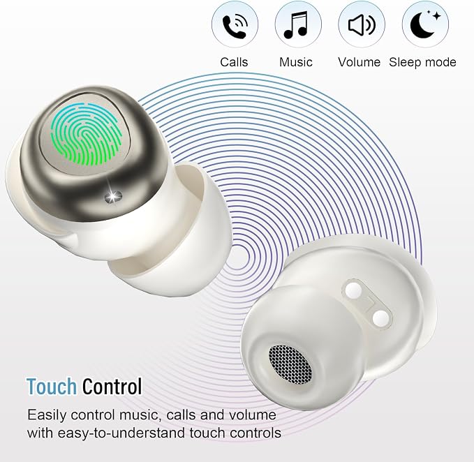 Sleep Earbuds Bluetooth 5.4 in Ear Light-Weight Headphones, Mini Sleep - Image 6