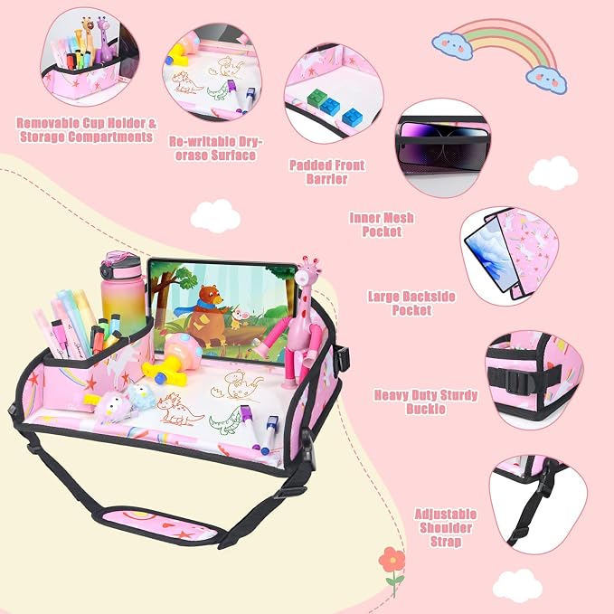 Upgraded Kids Travel Tray for Car Seat - Image 5