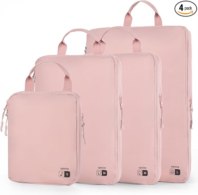 EPICKA 4 Set Ultra-Lightweight Compression Packing Cubes by EPICKA