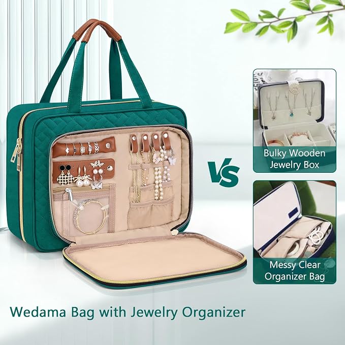 Wedama Toiletry Bag for Women, Hanging Travel Toiletry Bag - Image 3