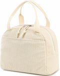 Bluboon Lunch Bag for Women Men Cute Corduroy Lunch Tote Bags Reusable by BLUBOON