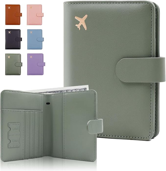 Melsbrinna Premium Leather Passport Holder Covers Case, Waterproof Rfid by Melsbrinna