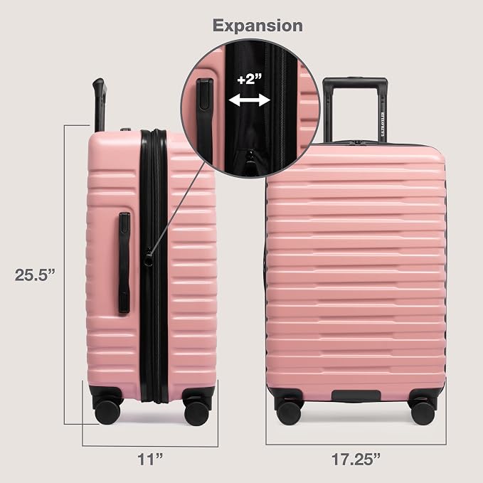 U.S. Traveler Boren Polycarbonate Hardside Rugged Travel Suitcase Luggage - Image 7
