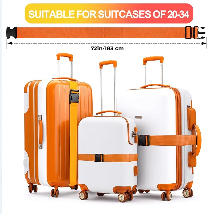 Luggage Straps for Suitcases TSA Approved, Travel Belt Suitcase Belt, Suitcase - Image 3