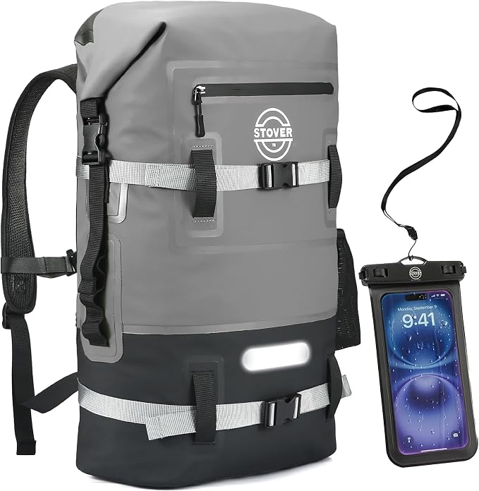 STOVER 5/10/25/30/40/55L Waterproof Backpack- Floating Dry Bag by STOVER