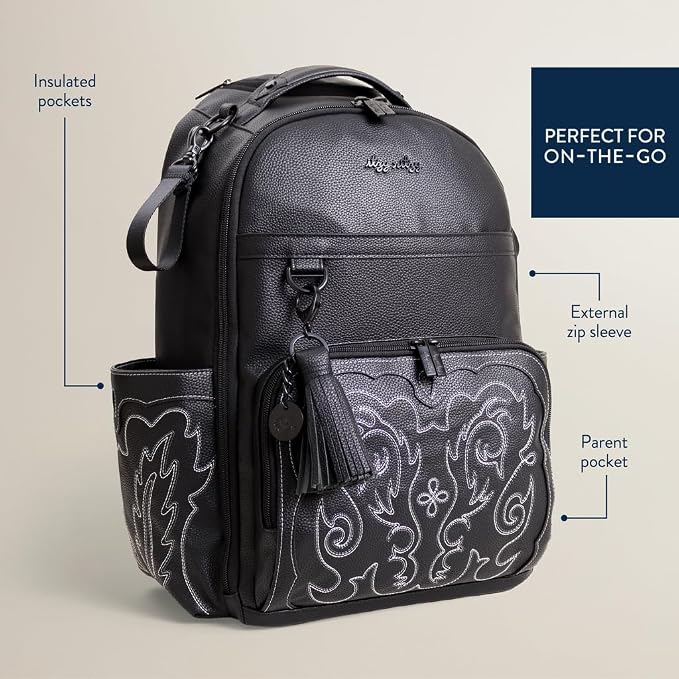 Itzy Ritzy Large Capacity Boss Plus Baby Backpack Diaper Bag Featuring 19 - Image 4