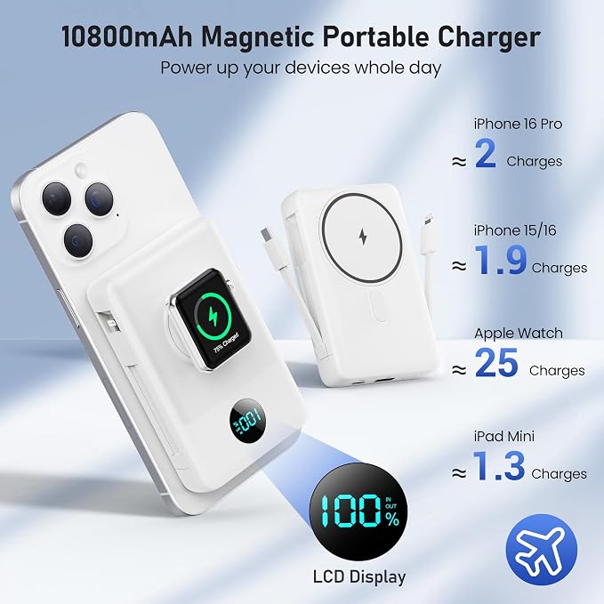 Magnetic Portable Charger for iPhone - Image 2