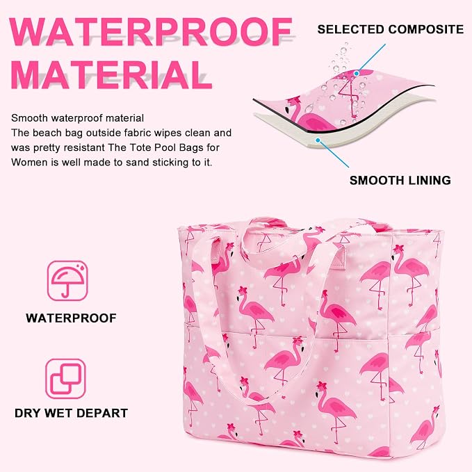 Waterproof Beach Tote Pool Bags - Image 3