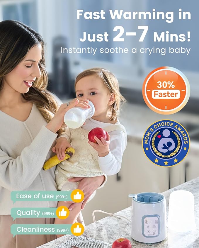 GROWNSY Bottle Warmer, 8-in-1 Fast Baby Milk Warmer - Image 2