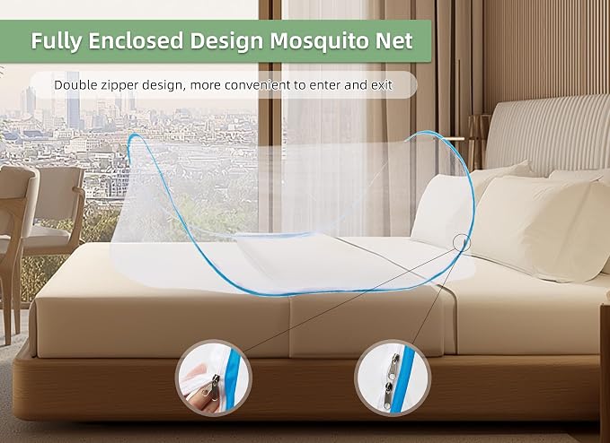 78 * 32 * 22 Inch Large Up Mosquito Tent, Portable Foldable Mosquito Net - Image 4