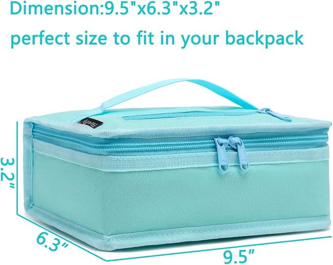 FlowFly Small Insulated Lunch box Portable Soft Bag Mini Cooler Thermal Meal - Image 4