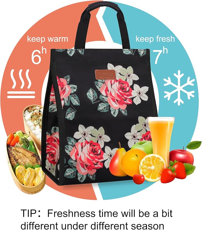Lunch Bags for Women Insulated Reusable Lunch Tote - Image 4