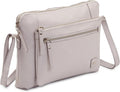 Wise Owl Accessories Small Soft Pebbled Real Leather Crossbody Handbags Purses by WiseOwlAccessories