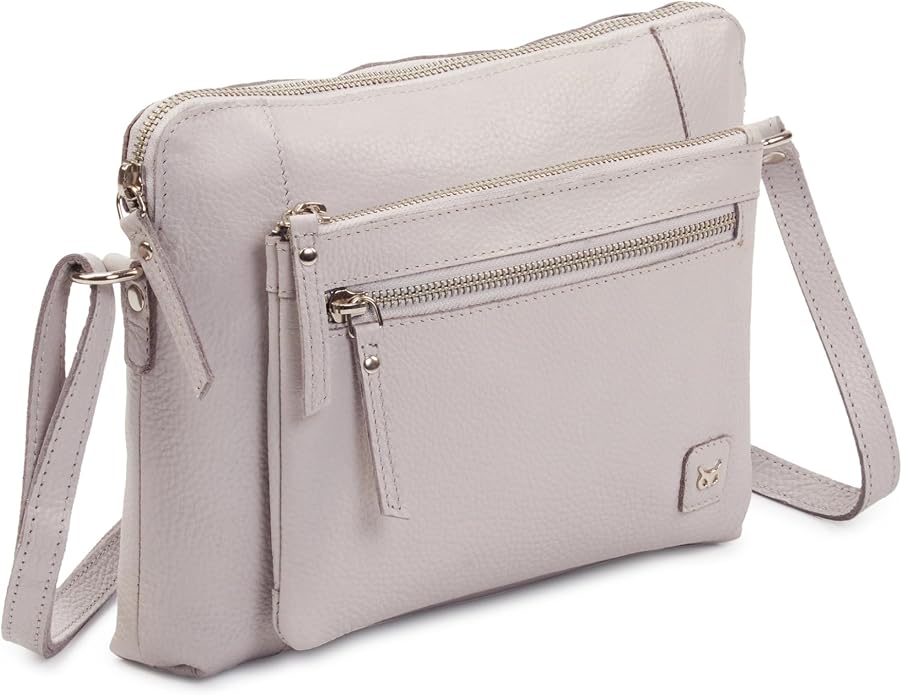 Wise Owl Accessories Small Soft Pebbled Real Leather Crossbody Handbags Purses by WiseOwlAccessories