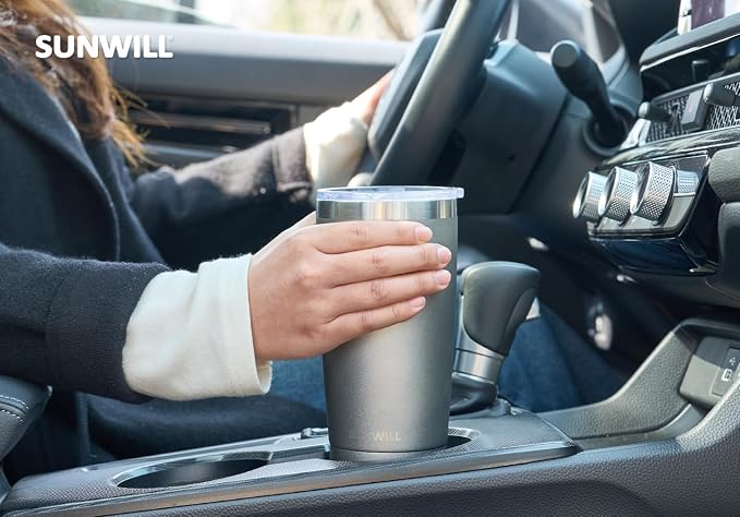 SUNWILL Travel Coffee Tumbler 20 oz, Insulated Mug - Image 6