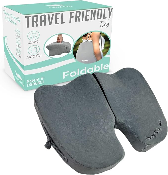 Premium Foldable Travel Seat Cushion by CushyTushy