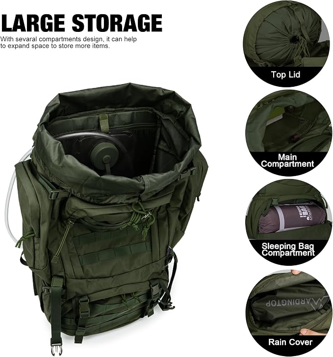 Mardingtop 60L Military Internal Frame Backpack - Image 4
