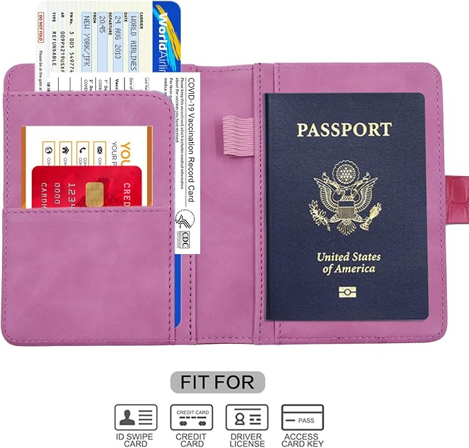 Melsbrinna Premium Leather Passport Holder Covers Case, Waterproof Rfid - Image 2