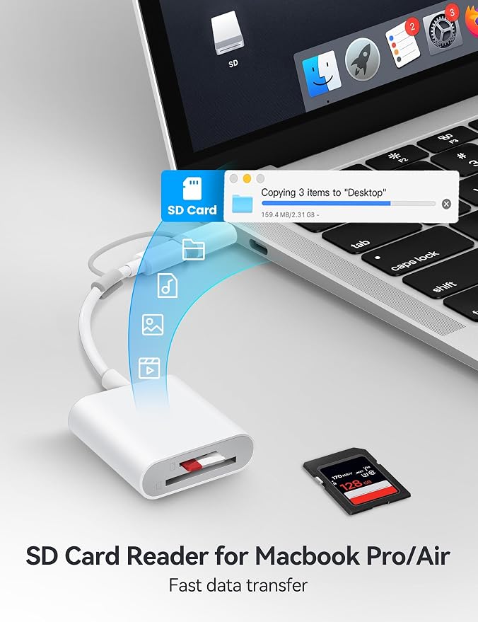 SD Card Reader for iPhone, SD Card Adapter - Image 4