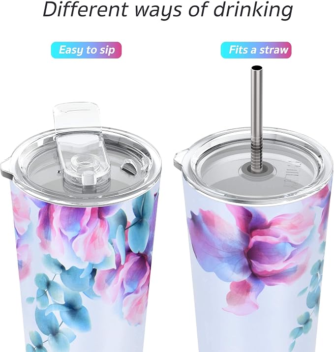 THILY Stainless Steel Vacuum Insulated Tumbler Travel Mug 26 oz Coffee Cup - Image 2