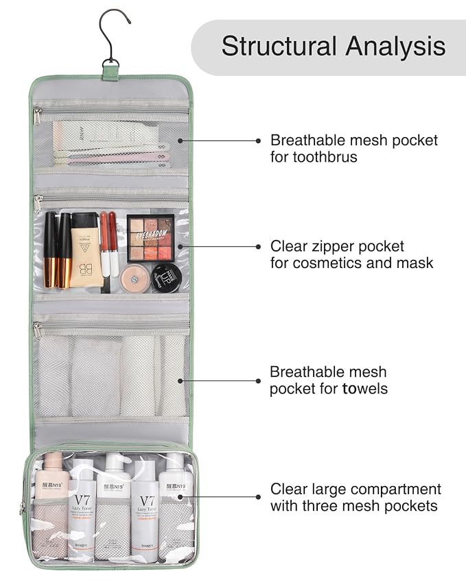Relavel Travel Hanging Toiletry Bag - Image 6