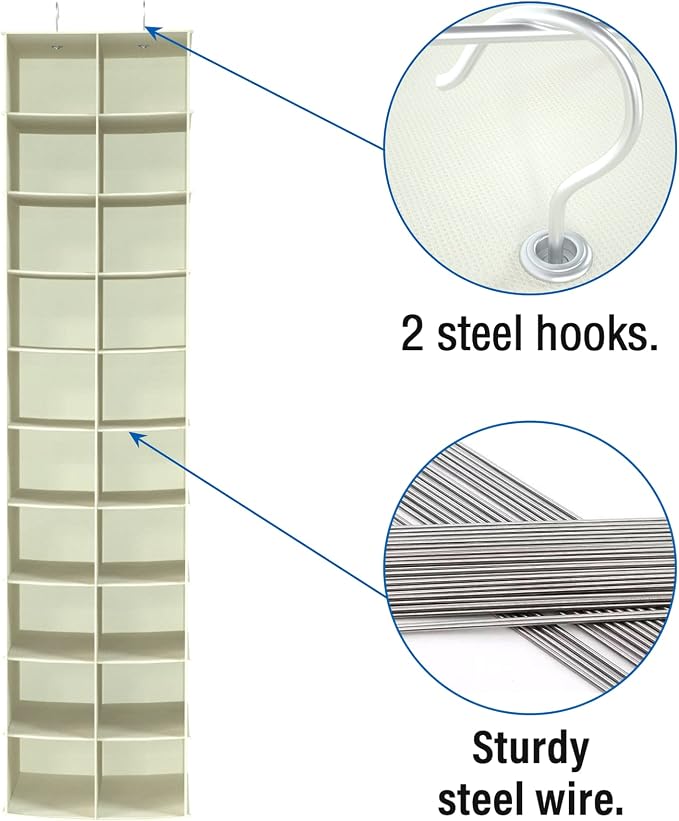 coastal rose Hanging Shoe Organizer - Image 6