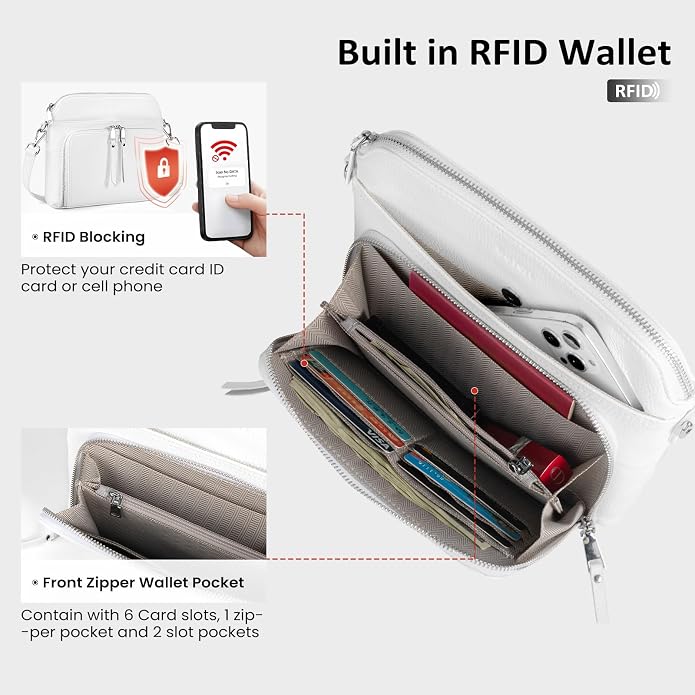 befen Genuine Leather Crossbody Purses - Image 2